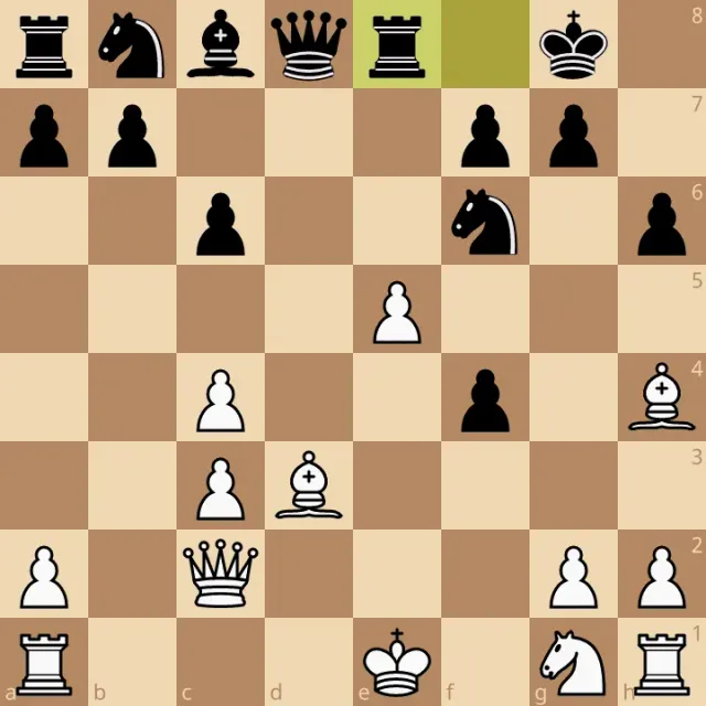 The board from a Lichess Puzzle of the Day, White to play
