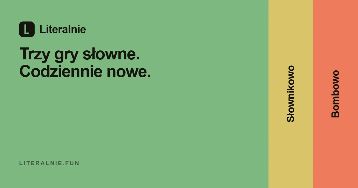 Literalnie, Wordle in Polish