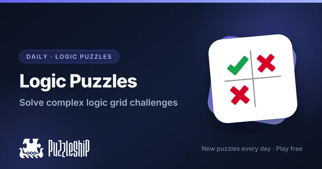 Logic Puzzles daily puzzles on Puzzleship
