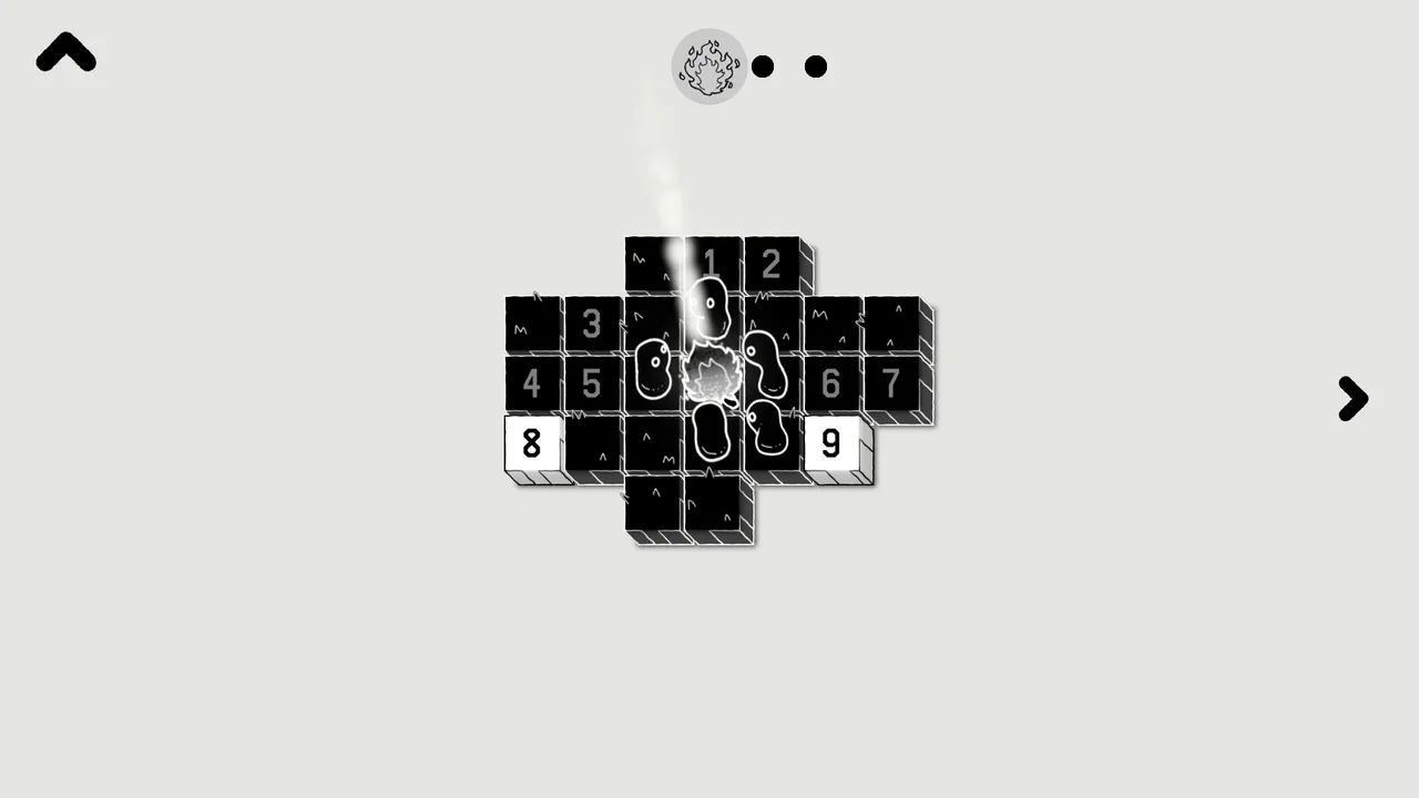 LOK Digital screenshot of a puzzle with blackened tiles