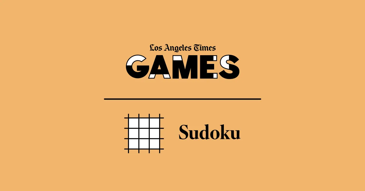 Los Angeles Times Games title card for Sudoku