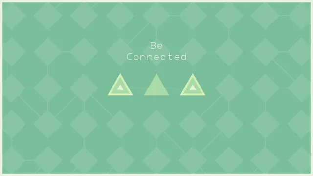LYNE screenshot: a board of coloured shapes joined by paths