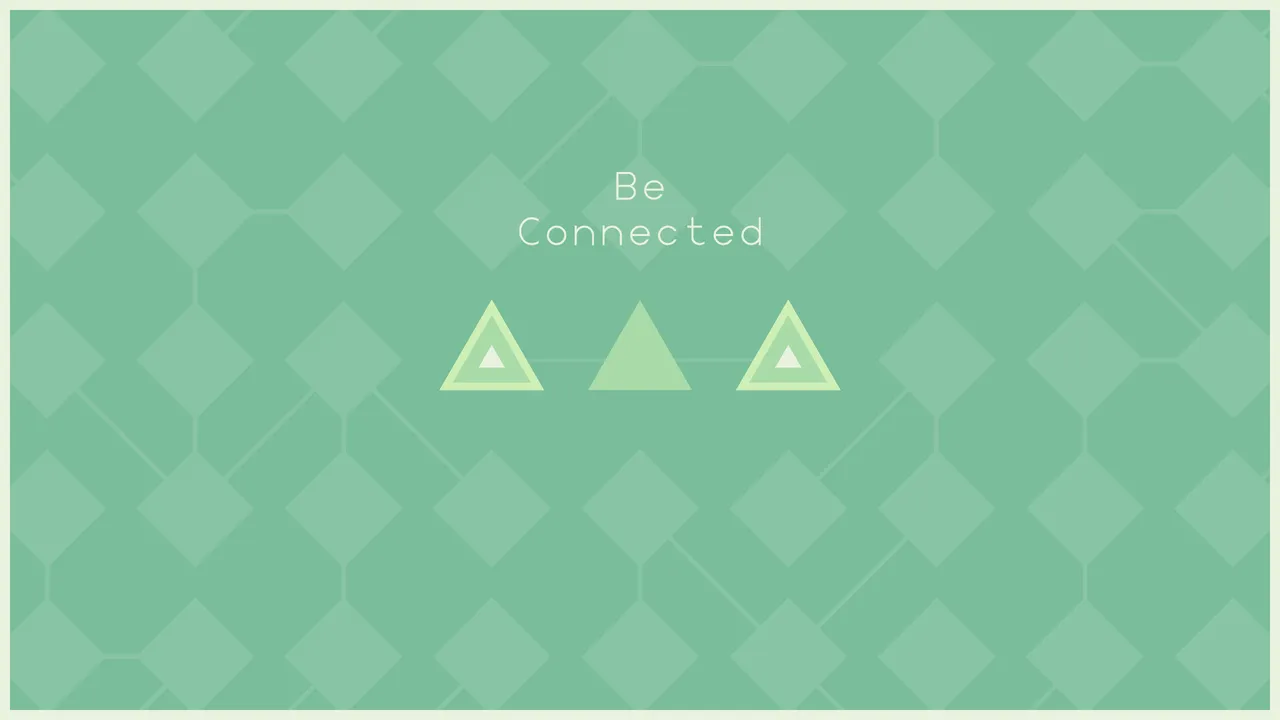 LYNE screenshot: a board of coloured shapes joined by paths