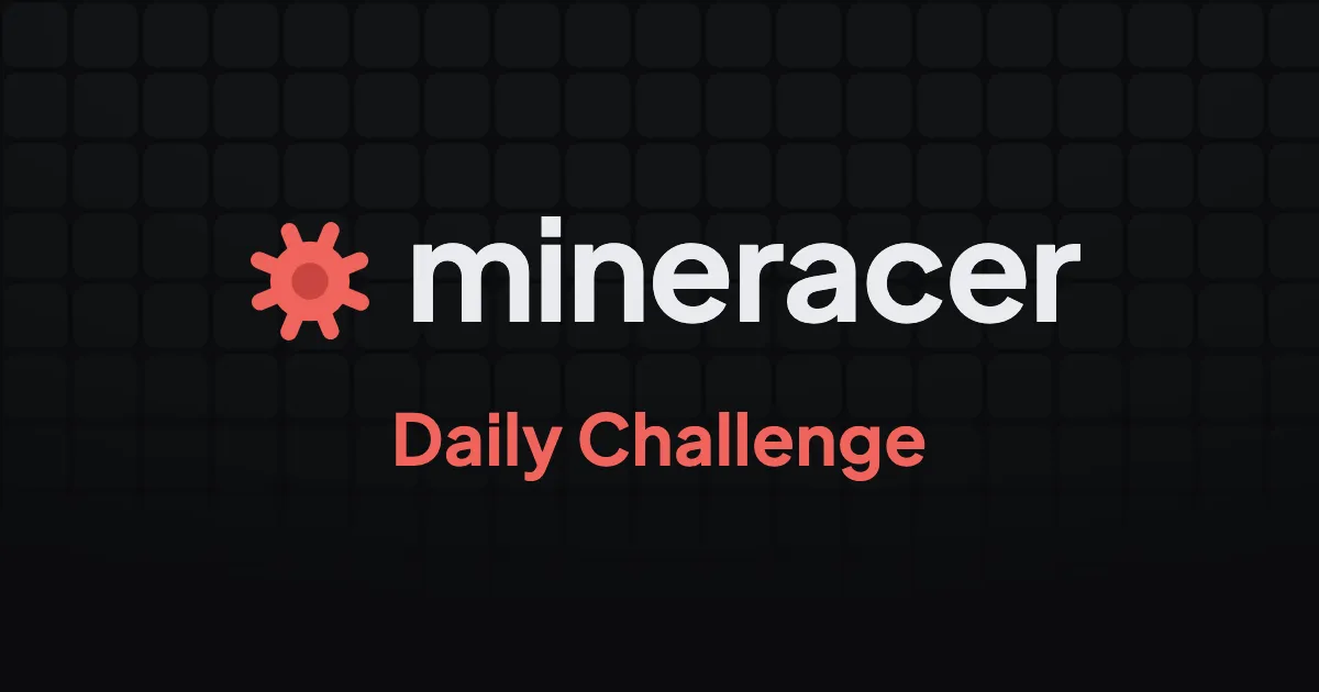 Mineracer logo with the words Daily Challenge