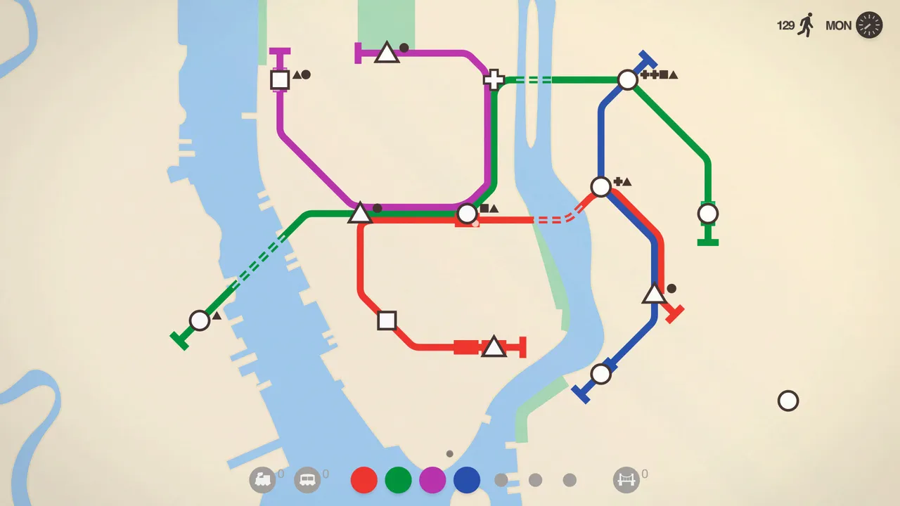 Mini Metro screenshot 1 from its Steam page