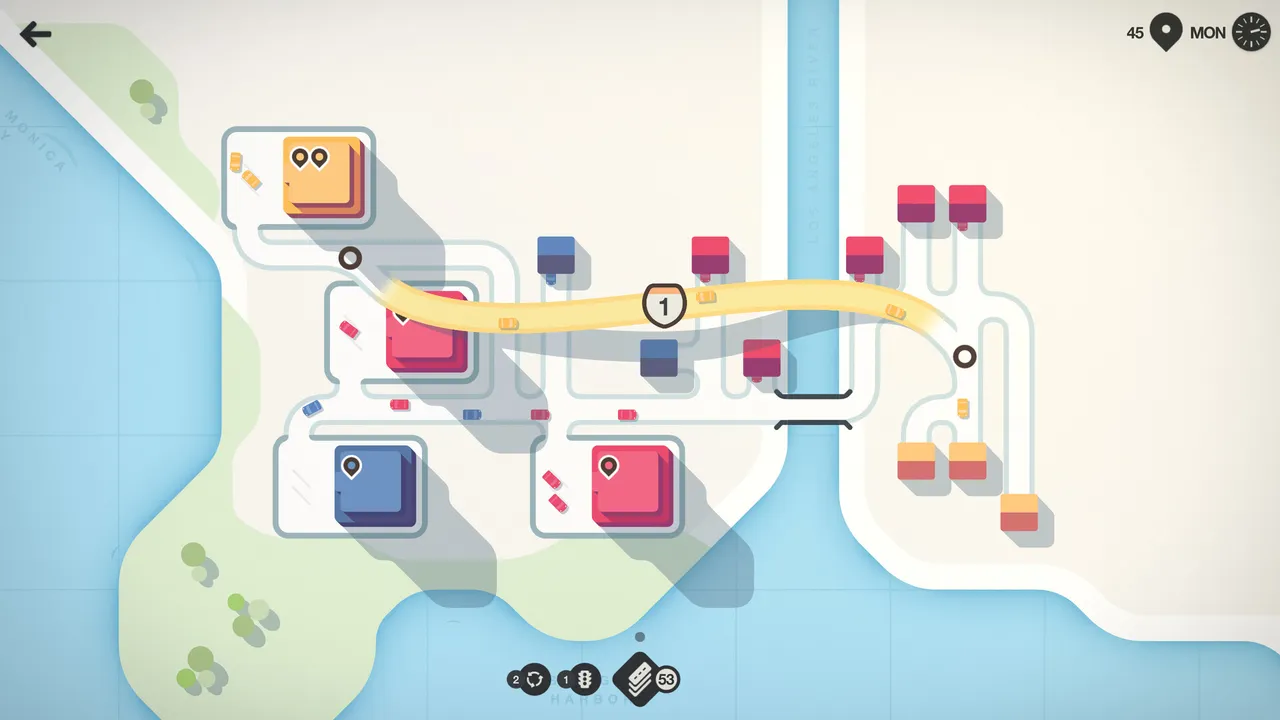 Mini Motorways screenshot 1 from its Steam page