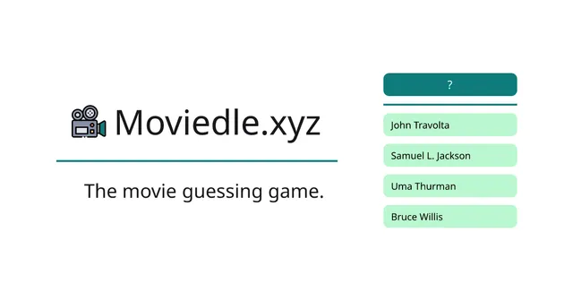 Moviedle, a daily film guessing game