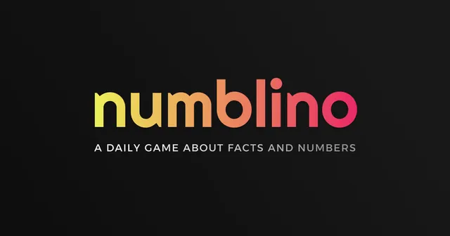 The Numblino logo: A daily game about facts and numbers