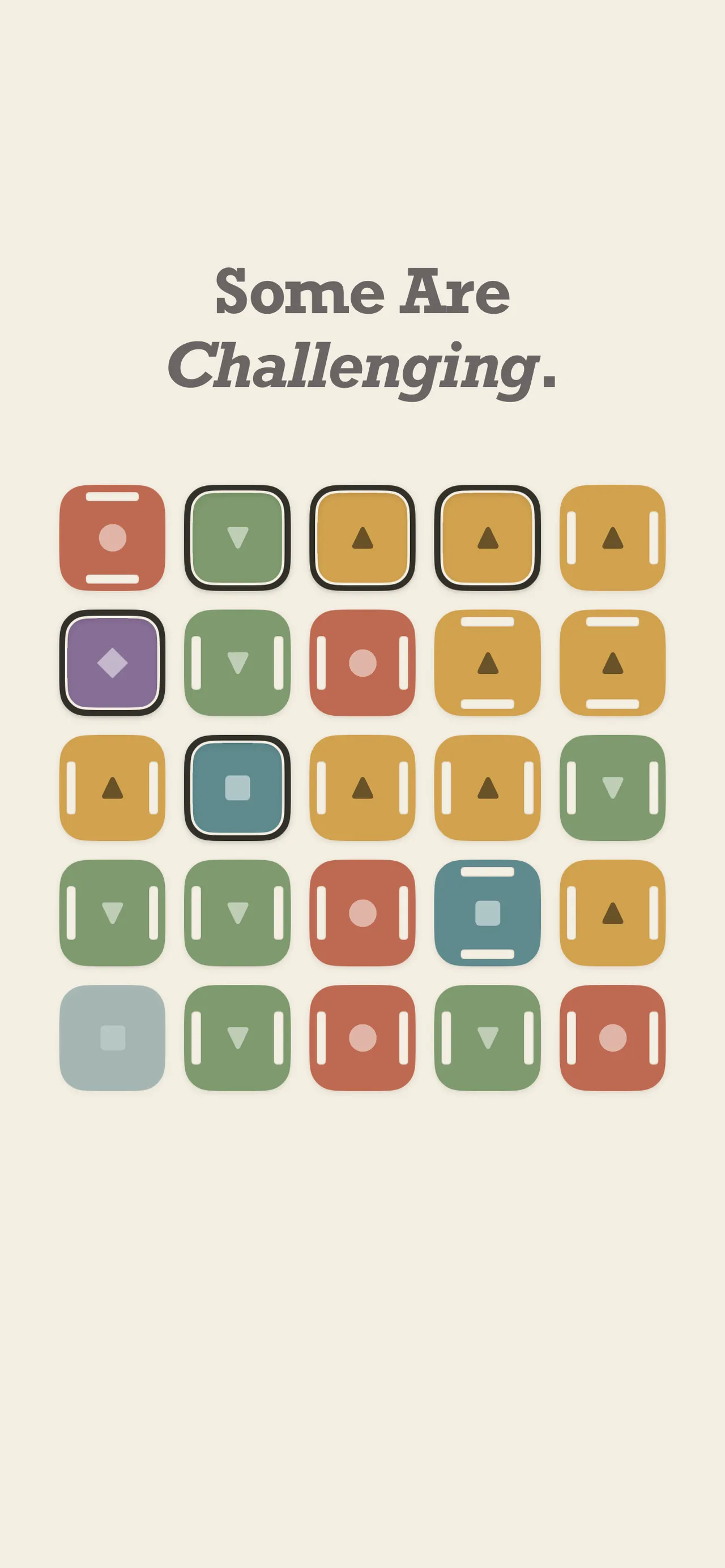 A larger 5x5 Ordo grid with several tiles locked and others marked