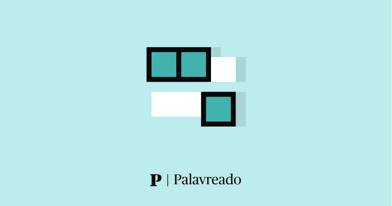 Palavreado's own share card: teal letter tiles on a light blue background above the words P | Palavreado