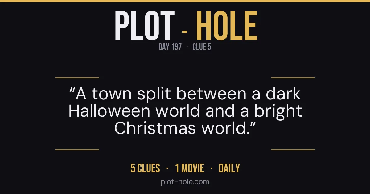 Plot-hole, the daily game of guessing a movie from five clues