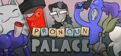 Pronoun Palace Steam header art