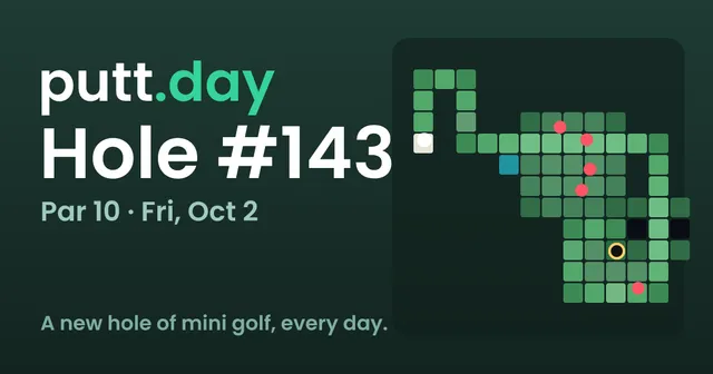 putt.day share picture for hole No. 143