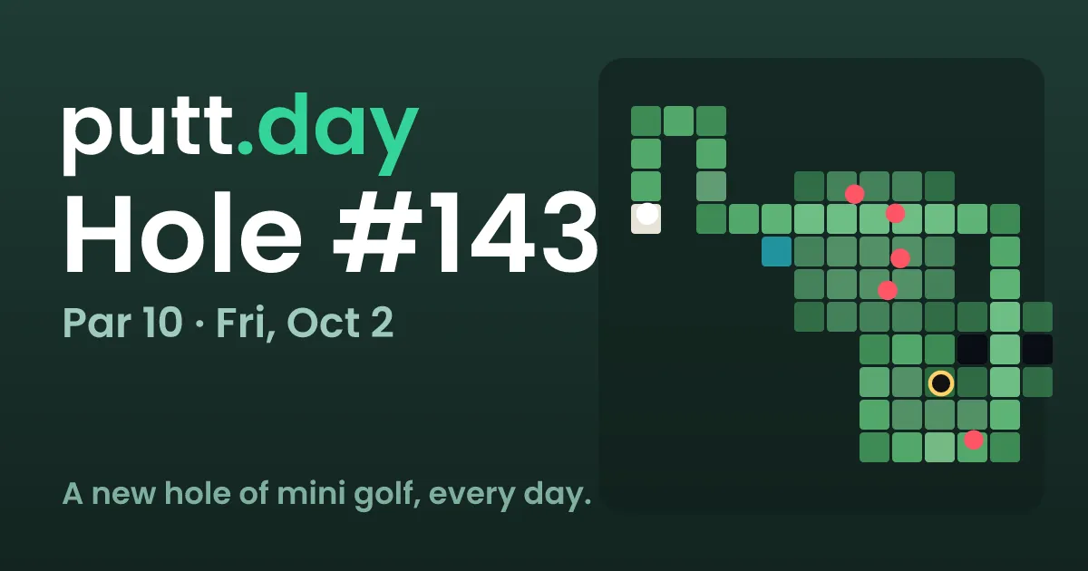 putt.day share picture for hole No. 143
