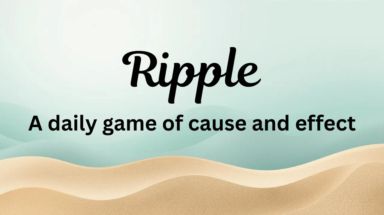 Ripple daily cause and effect puzzle share image