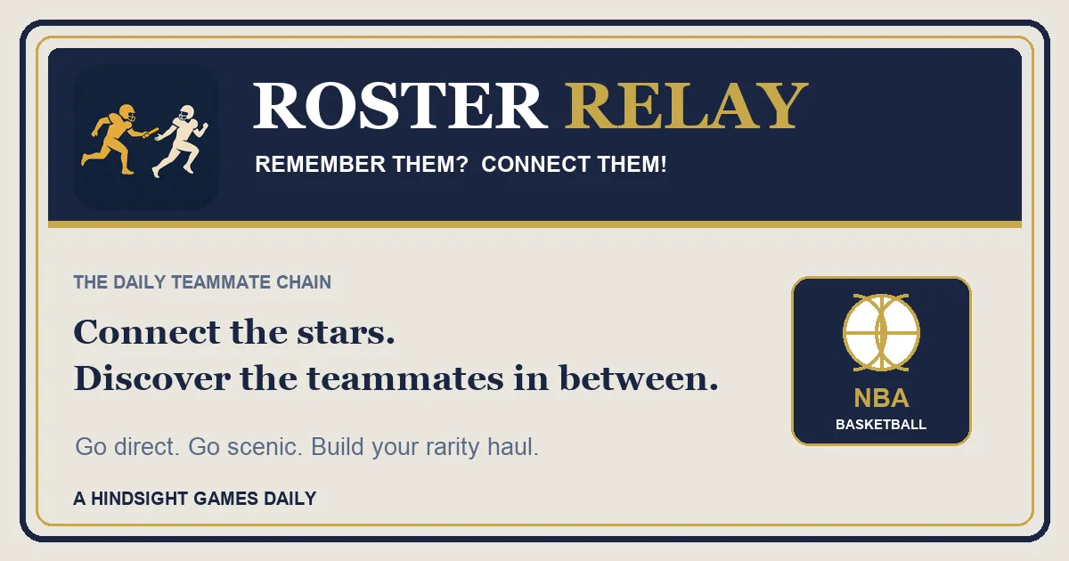 Roster Relay share picture for the NBA puzzle