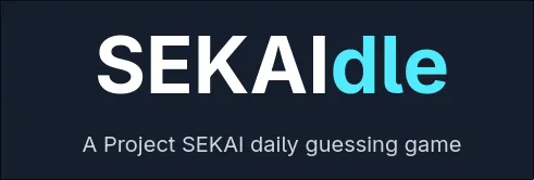 The SEKAIdle logo: A Project SEKAI daily guessing game
