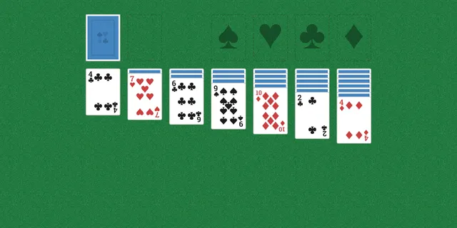 Today's Medium Solitaire deal on PuzzleMadness for 3 October 2026: the stock, empty waste and four suit foundations above seven Klondike tableau piles on green felt