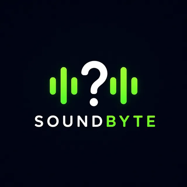 The SoundByte logo: green sound-wave bars around a white question mark above the word SoundByte