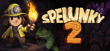 Spelunky 2 key art from its Steam page