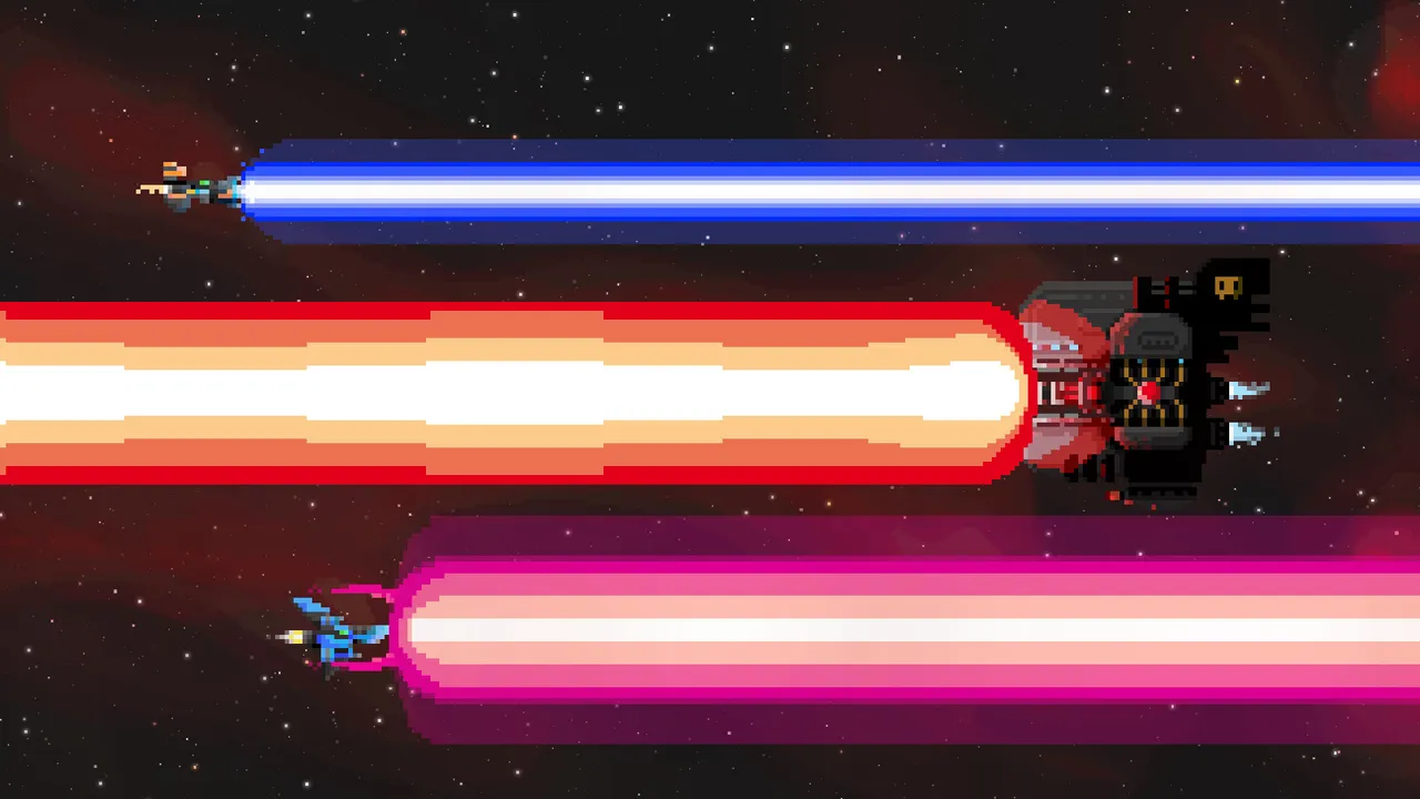 Steredenn screenshot of a boss battle