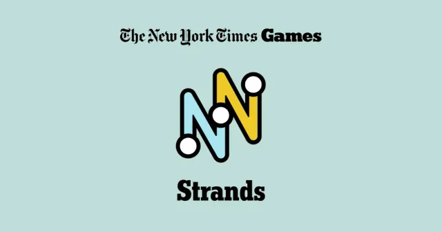 The Strands logo, letters joined by a winding line