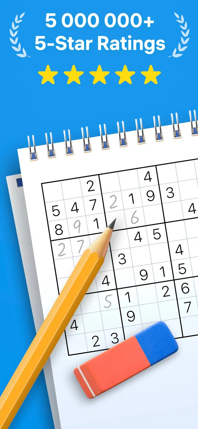 A sudoku grid in the Sudoku.com app
