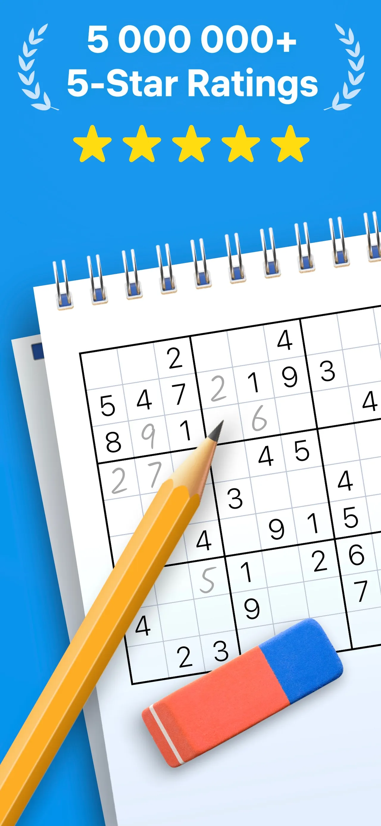 A sudoku grid in the Sudoku.com app