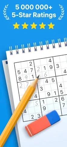 A sudoku grid in the Sudoku.com app
