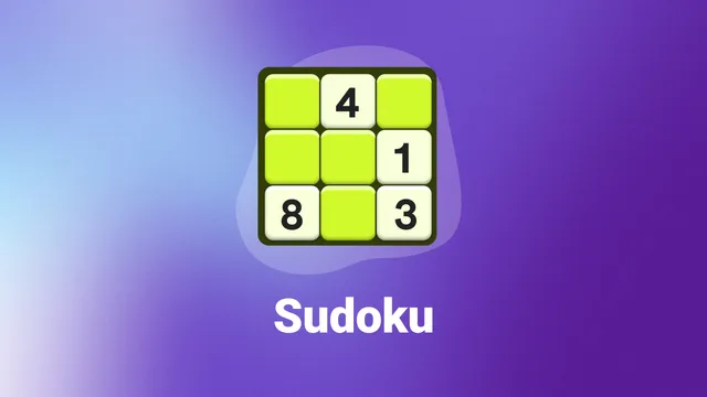 Fox News Sudoku share card: a small sudoku grid on purple