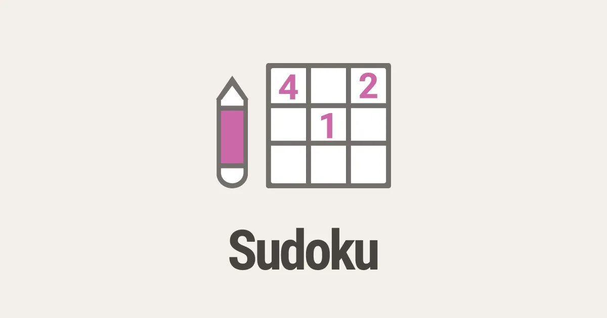 JydskeVestkysten Sudoku tile: a pencil beside a small grid with the digits 4, 2 and 1, above the game name