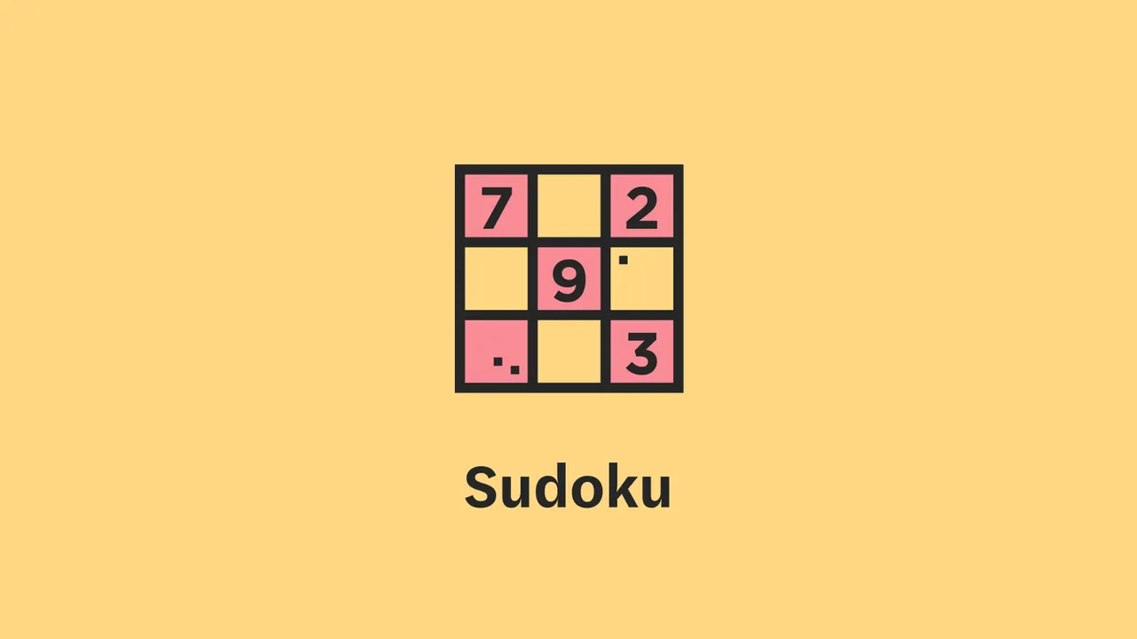 Observador's Sudoku card: a small sudoku grid with pink cells holding 7, 2, 9 and 3 above the word Sudoku on a yellow background