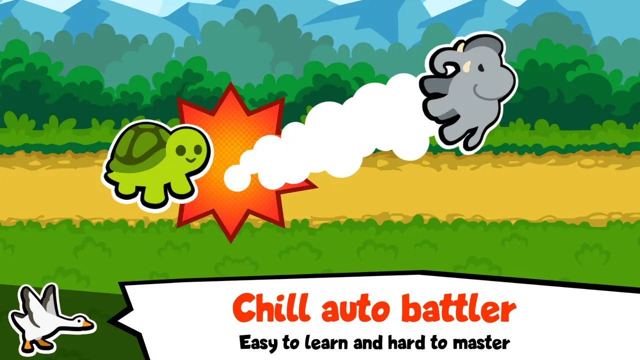 Super Auto Pets screenshot of a team of cartoon pets in the shop phase
