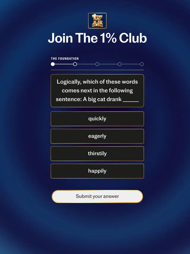 A question from The 1% Club in Telegraph Puzzles
