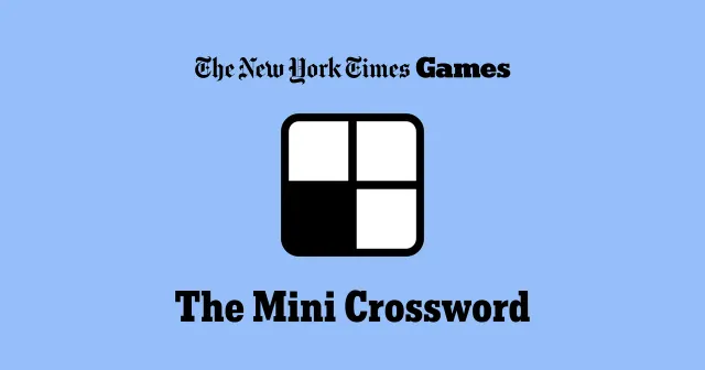 The Mini Crossword icon, a small grid with one black square, under The New York Times Games logo