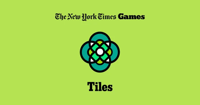 The Tiles logo, four overlapping green circles, under The New York Times Games logo