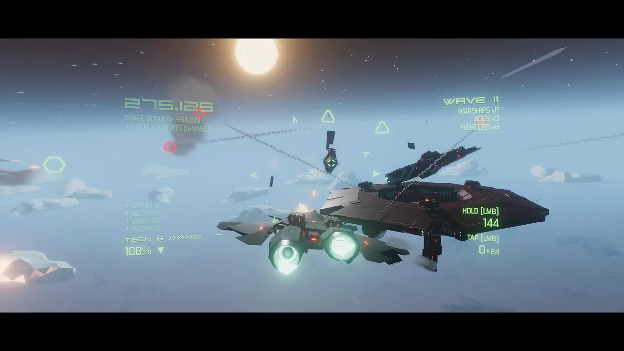 TOP DOG screenshot of a jet in an air battle