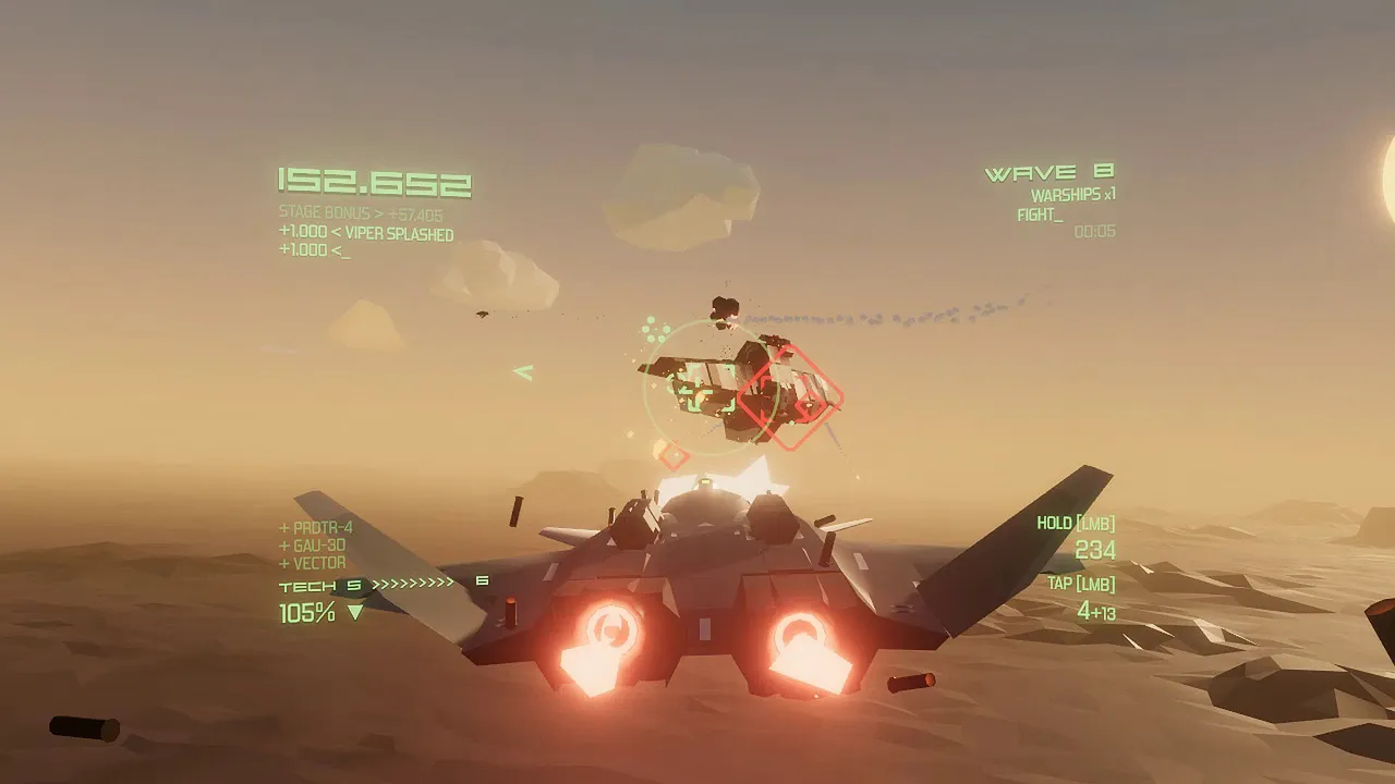 TOP DOG screenshot of dogfighting enemies