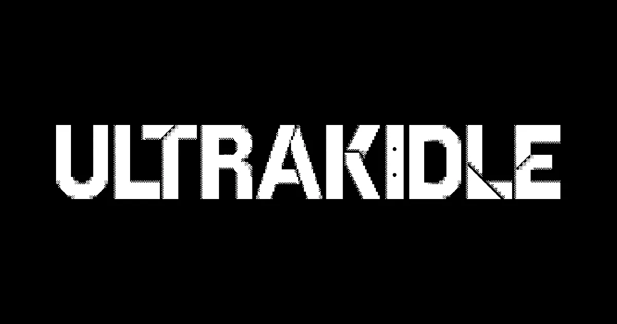 The ULTRAKIDLE logo in white on black