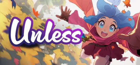 Unless title art with the game's logo and its heroine Mari reaching for a golden leaf
