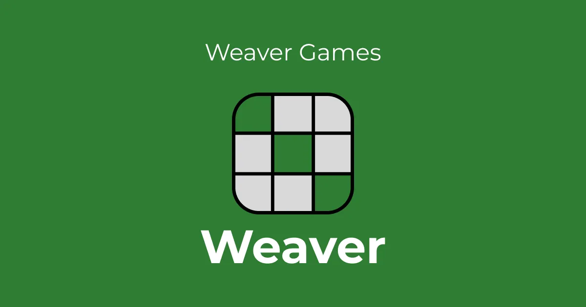 The Weaver logo, a three by three grid with green squares on the diagonal