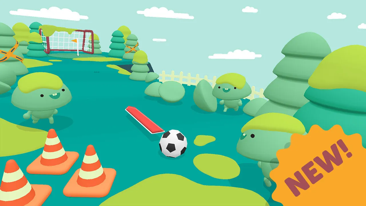 WHAT THE GOLF? screenshot of a silly golf level