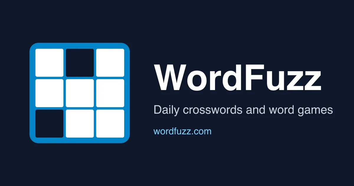 The WordFuzz card: a small crossword grid icon beside Daily crosswords and word games