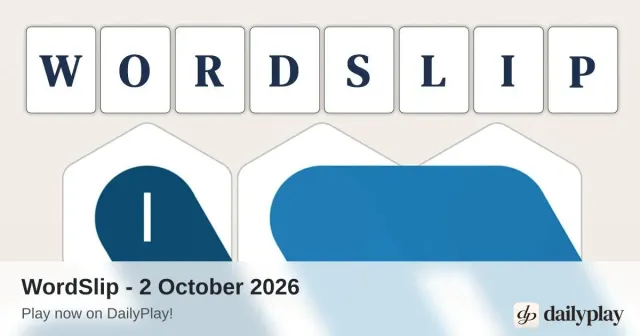 The WordSlip title on letter tiles above hexagonal cells with a traced path